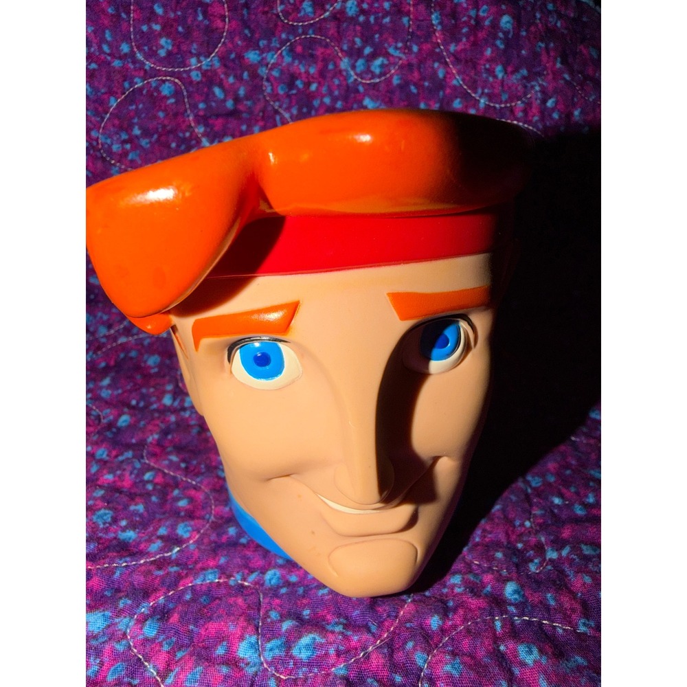 Vintage Disney Hercules Plastic Head Mug Applause Inc 1997 - Picture 3 of 8